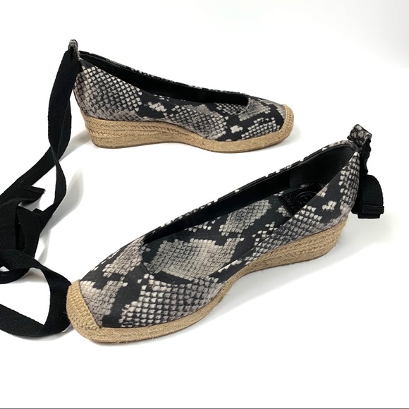 NEW Tory Burch Heather Ankle Wrap Espadrille Wedge - Picture 7 of 8